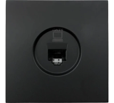 ZIMA Розетка компьютерная RJ45, кат. 6A,  черный бархат (10шт/120шт)