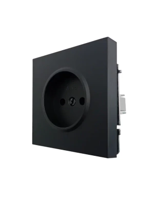 Розетка LEZARD ZIMA Черный бархат 704-4288-121BQC (10шт/120шт)