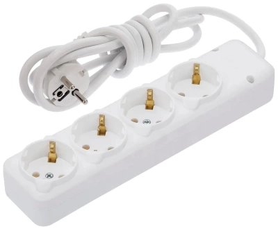 NE-AD Удлинитель 4 гн. с/з 2м, 16А,250В (1/14/56)