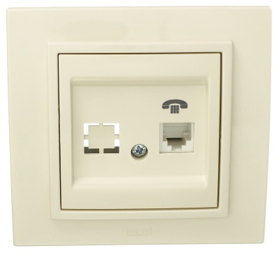 Розетка EL-BI ZENA Крем 500-010300-221 