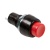 Выключатель-кнопка  250V 1А (2с) (ON)-OFF  Б/Фикс  красная  Micro  REXANT (10)