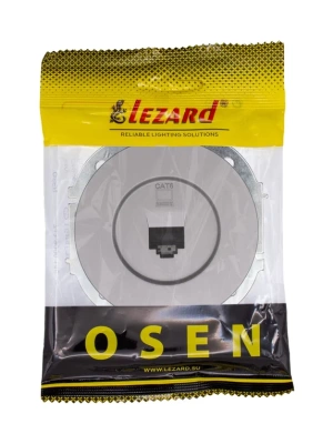 Розетка LEZARD OSEN Серый матовый 743-7488-140 (10шт/120шт)