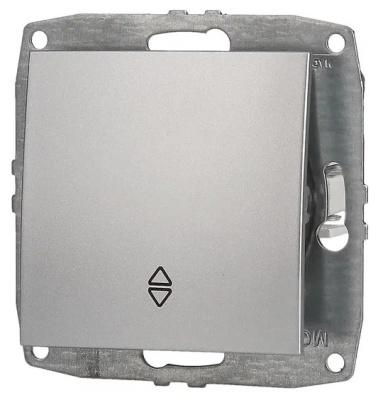 L / D Механизм  Выкл. 1 кл. прох. Серебро  (12)