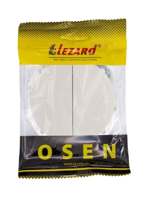 OSEN Выключатель двойной Слоновая кость  (10шт/120шт)