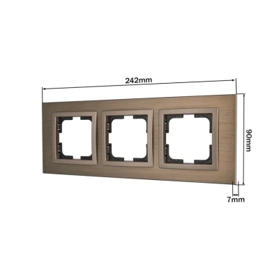 Style Рамка 3-я Бронза Алюминиевая  (1/5)