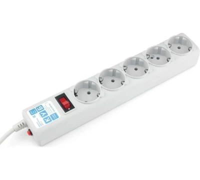 Power Cube Сетевой фильтр PC 5м 5р, сер. 10А/2,2кВт