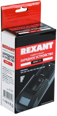 Универсальное зарядное устройство для 1 АКБ с жк дисплеем Rexant i1
