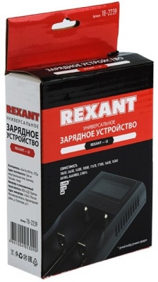 Универсальное зарядное устройство для 2-х АКБ с жк дисплеем Rexant i2