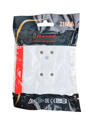 Розетка LEZARD ZIMA Белый 704-0200-128BQC (10шт/120шт)