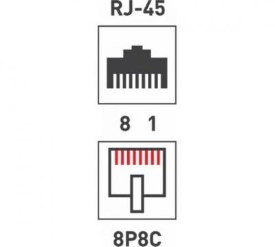 Кoмпьютерный проходник RJ-45(8P-8C) cat 5e, (гнездо-гнездо)  REXANT  (50)
