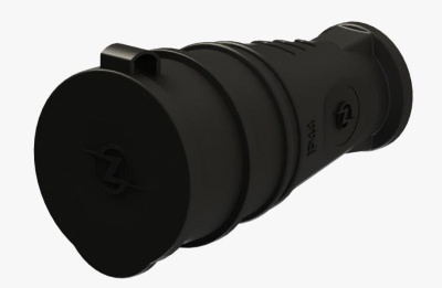 NE-AD Гнездо штепсельное с/з с крышкой 16А, IP44 (каучук) (15) 