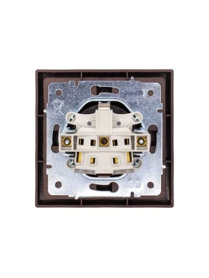 Розетка LEZARD ZIMA Шоколад 704-7388-123BQC (10шт/120шт)