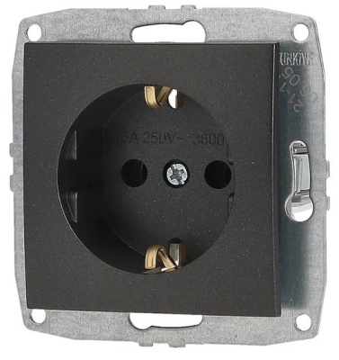 Розетка MONO Despina / Larissa 16 А 250 В Графит 500-002021-117 (12)