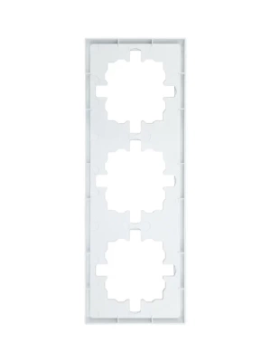 ZIMA Рамка 3-ая горизонтальная б/вст белая (10шт/120шт) 