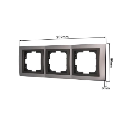 Chrome Рамка 3-я Дымчатая  (1/5)