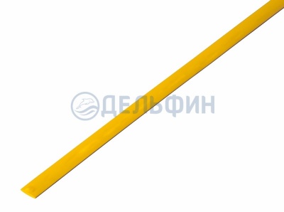 Термоусадочная трубка REXANT 4,0/2,0 мм, желтая, упаковка 50 шт. по 1 м