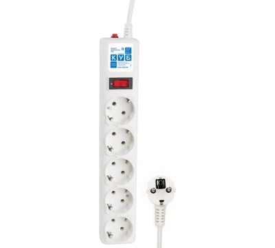 Power Cube Сетевой фильтр PC 1,9м х 5гн, сер. 10А/2,2кВт