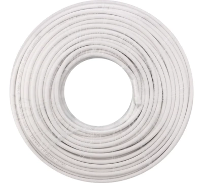 Кабель RG-6U, (64%), 75 Ом, 100м., белый  REXANT