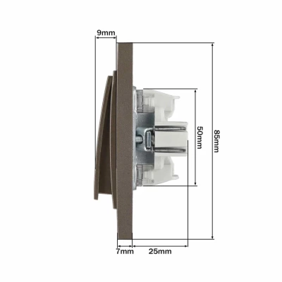 L / D Механизм  Выкл. 3 кл. Бронза  (12)