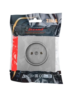 Розетка LEZARD ZIMA Серый матовый 704-7488-121BQC (10шт/120шт)