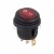 Выключатель клавишный круглый 250V 6А (3с) ON-OFF красный  с подсветкой  ВЛАГОЗАЩИТА  REXANT   (10)
