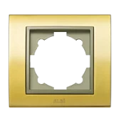 ZENA Platin Рамка 2-я матовое золото/титаниум контур  500-073514-226