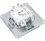 AtlasDesign модуль Перекрестный переключатель сх.7, 10АХ. алюминий (5)