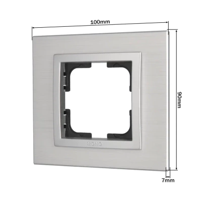 Style Рамка 1-я Серебристая Алюминиевая  (1/5)