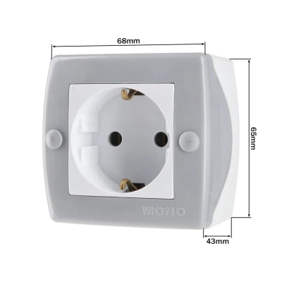 Розетка MONO OCTANS 16 А 250 В Серый 104-020007-117 (12)