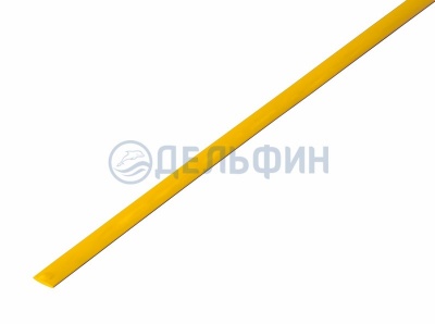 Термоусадочная трубка REXANT 3,5/1,75 мм, желтая, упаковка 50 шт. по 1 м