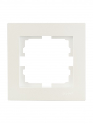 VESNA Рамка 1-ая горизонтальная б/вст жемчужно-белый перламутр (20шт/240шт)
