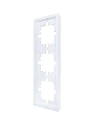 ZIMA Рамка 3-ая горизонтальная б/вст белая (10шт/120шт) 