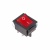 Выключатель клавишный 250V 16А (4с) ON-OFF красный  с подсв. (RWB-502, SC-767, IRS-201-1)REXAN (10)