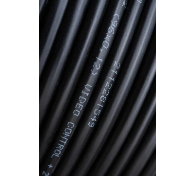 Кабель для видеонаблюдения КВК-П-2 + 2х0,50мм² (CCA),  200м., черный, OUTDOOR  PROCONNECT