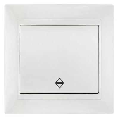 LEDARD Novus Выключатель проходной схема 6  белый (10/10шт)