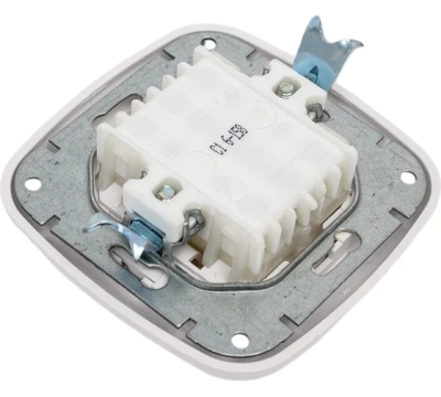 С16-158 з Гармония Люкс  Выключатель 1кл.  белый/зол.  с/у   (72)