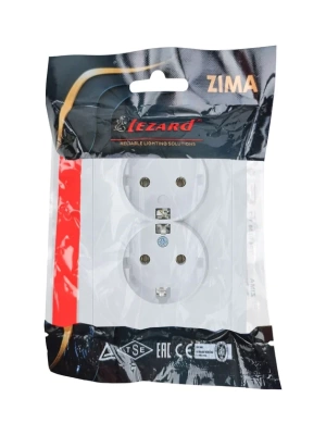 Розетка LEZARD ZIMA Белый 704-0200-127BQC (10шт/120шт)