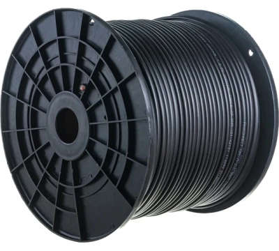 Кабель для видеонаблюдения КВК-П-2 + 2х0,50мм² (CCA),  200м., черный, OUTDOOR  PROCONNECT