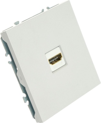 ZIMA  Розетка HDMI одинарная белая (10шт/120шт)