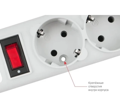 Power Cube Сетевой фильтр PC 5м 5р, сер. 10А/2,2кВт