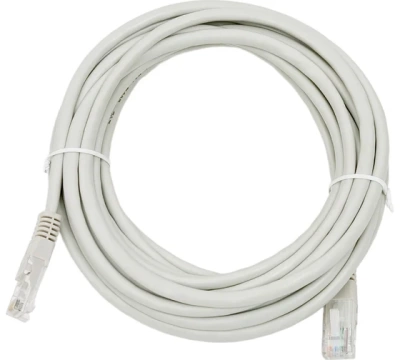 Патч-корд UTP кат. 5e, длина 5 метров, неэкранированный, серый СМАРТКИП