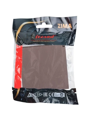 Розетка LEZARD ZIMA Шоколад 704-7388-123BQC (10шт/120шт)