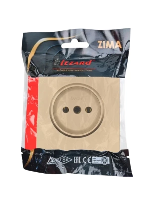 Розетка LEZARD ZIMA Золото 704-3688-121BQC (10шт/120шт)
