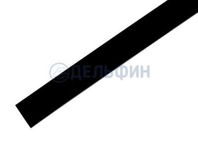 Термоусадочная трубка REXANT 18,0/9,0 мм, черная, упаковка 50 шт. по 1 м