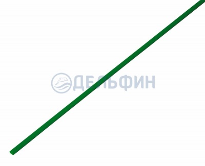 Термоусадочная трубка REXANT 1,0/0,5 мм, зеленая, упаковка 50 шт. по 1 м