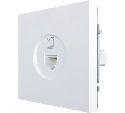 ZIMA Розетка компьютерная RJ45, кат. 6A,  белая (10шт/120шт)