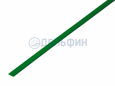 3.5 / 1.75 мм 1м термоусадка зеленая  (50) REXANT