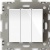 Выключатель 3-кл белый  Эстетика  GL-W103-WCG