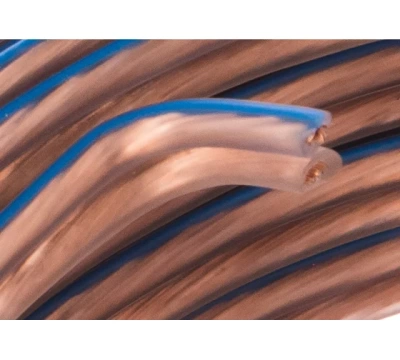 Кабель акустический  2х0,75мм², прозрачный BLUELINE, 100м,  REXANT