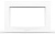 Zena  Белый Рамка для 2-й розетки  с/з